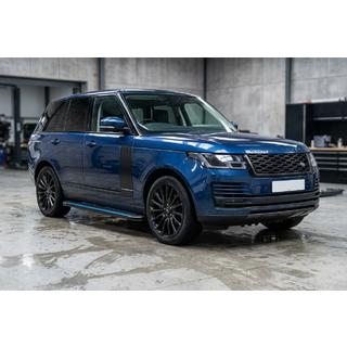 Maya Blue sidetrin (2 stk., aluminium) foto 1