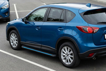 Mazda CX-5 2012–2017 Maya Blue sidetrin (2 stk., aluminium) foto 2