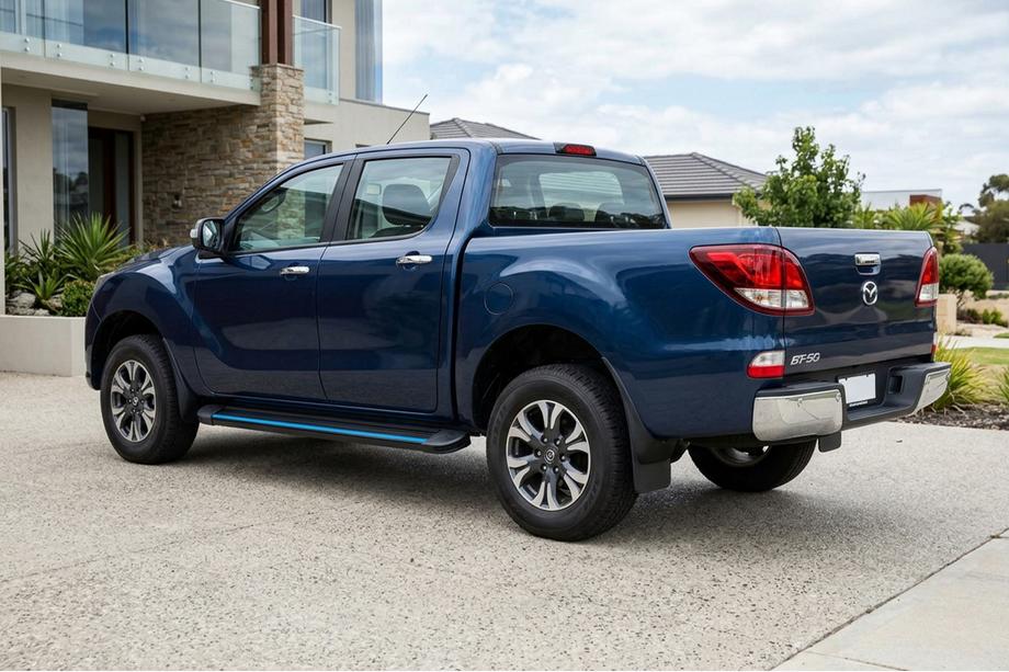 Mazda BT-50 2012– Maya Blue sidetrin (2 stk., aluminium) Image