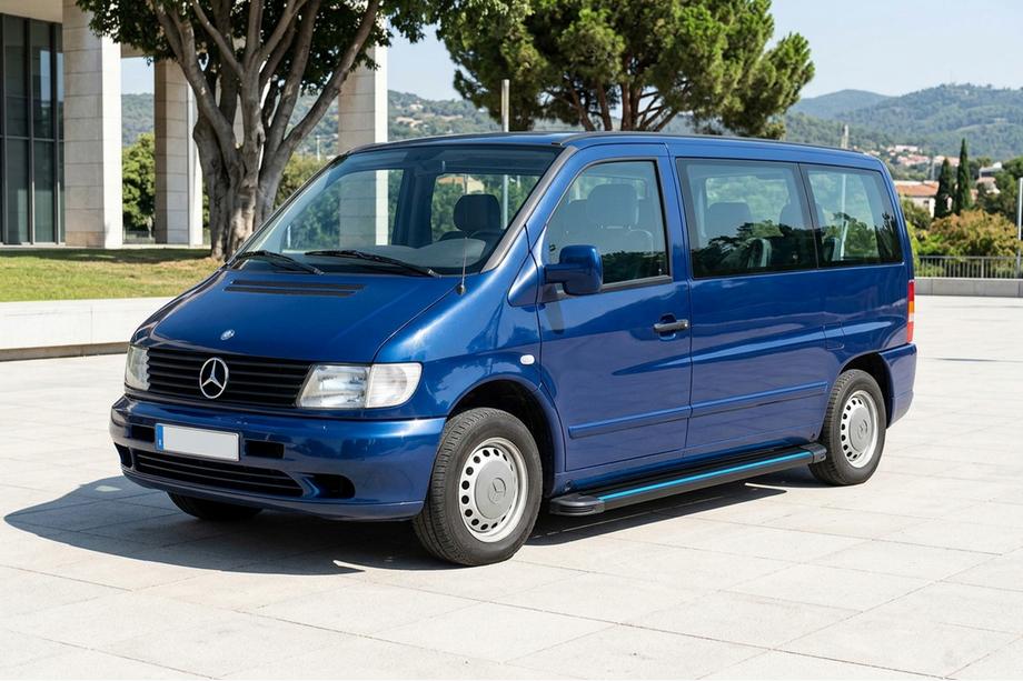 Mercedes Vito W638 1996–2003 Maya Blue sidetrin (2 stk., aluminium) Foto 1