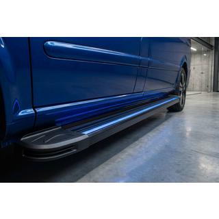 Maya Blue sidetrin (2 stk., aluminium) foto 1