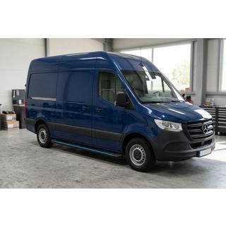 Maya Blue sidetrin (2 stk., aluminium) foto 1