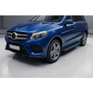 Maya Blue sidetrin (2 stk., aluminium) foto 1