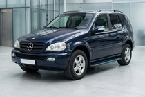 Mercedes ML W163 1997–2005 Maya Blue sidetrin (2 stk., aluminium) foto 1