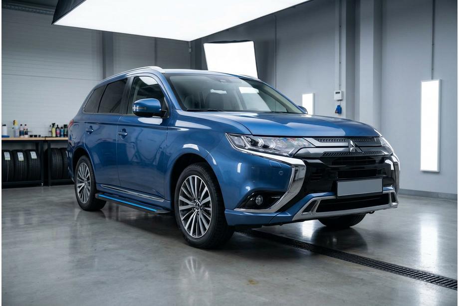 Mitsubishi Outlander 2012–2021 Maya Blue sidetrin (2 stk., aluminium) Foto 1