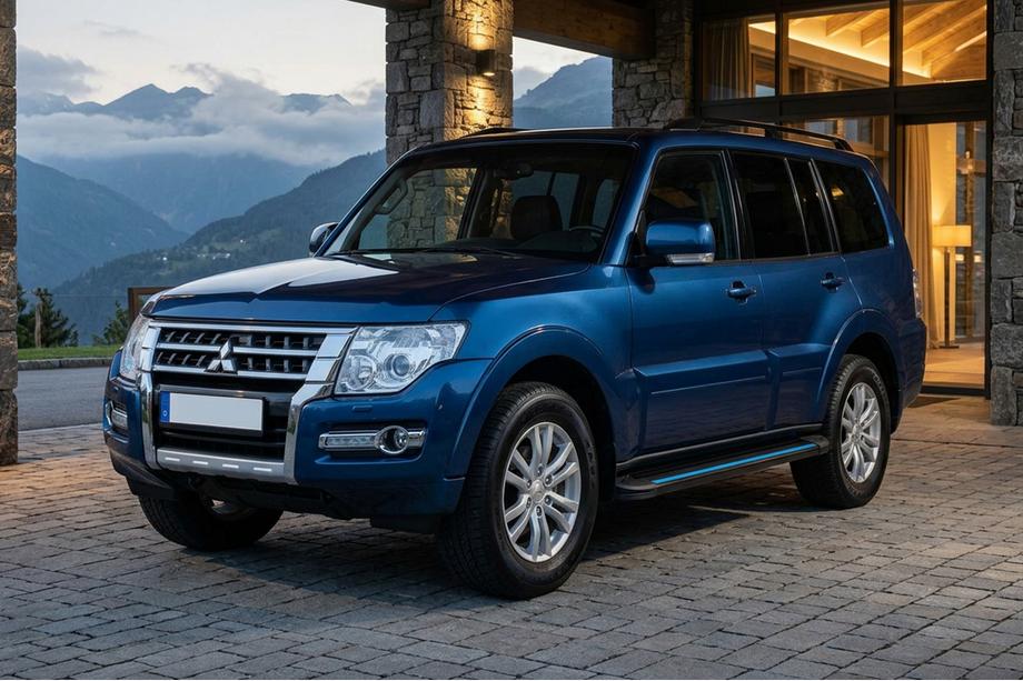 Mitsubishi Pajero Wagon IV 2006–2021 Maya Blue sidetrin (2 stk., aluminium) Image