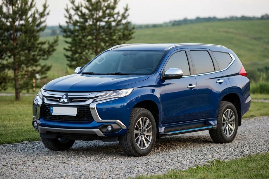 Mitsubishi Pajero Sport 2015– Maya Blue sidetrin (2 stk., aluminium) Image