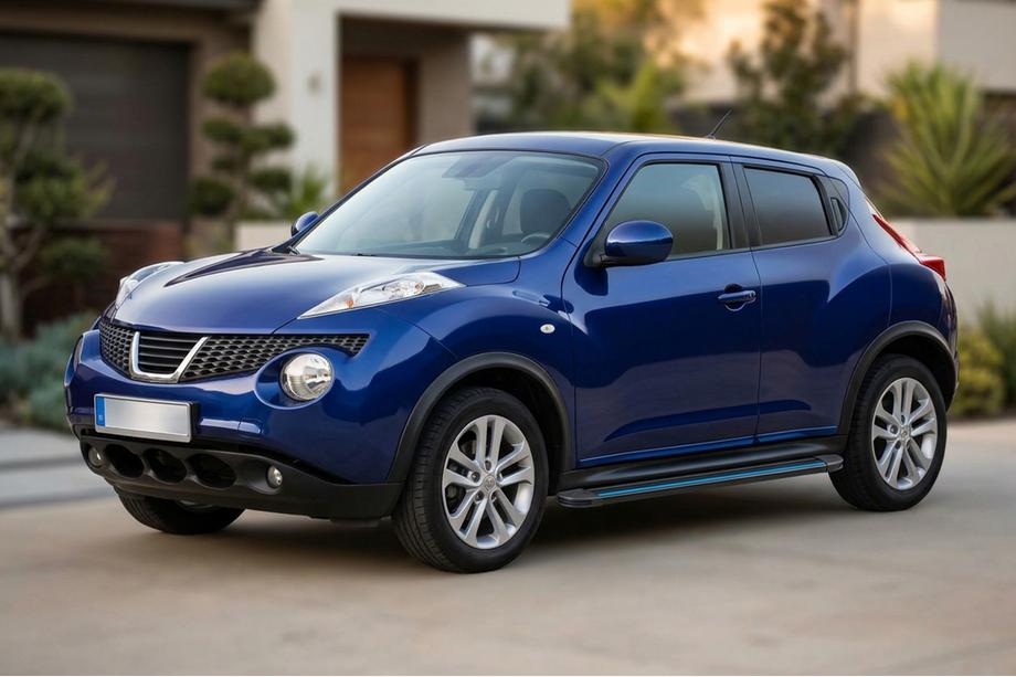 Nissan Juke 2010–2019 Maya Blue sidetrin (2 stk., aluminium) Image