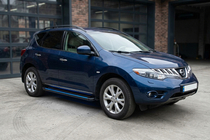 Nissan Murano 2008–2014 Maya Blue sidetrin (2 stk., aluminium) foto 1