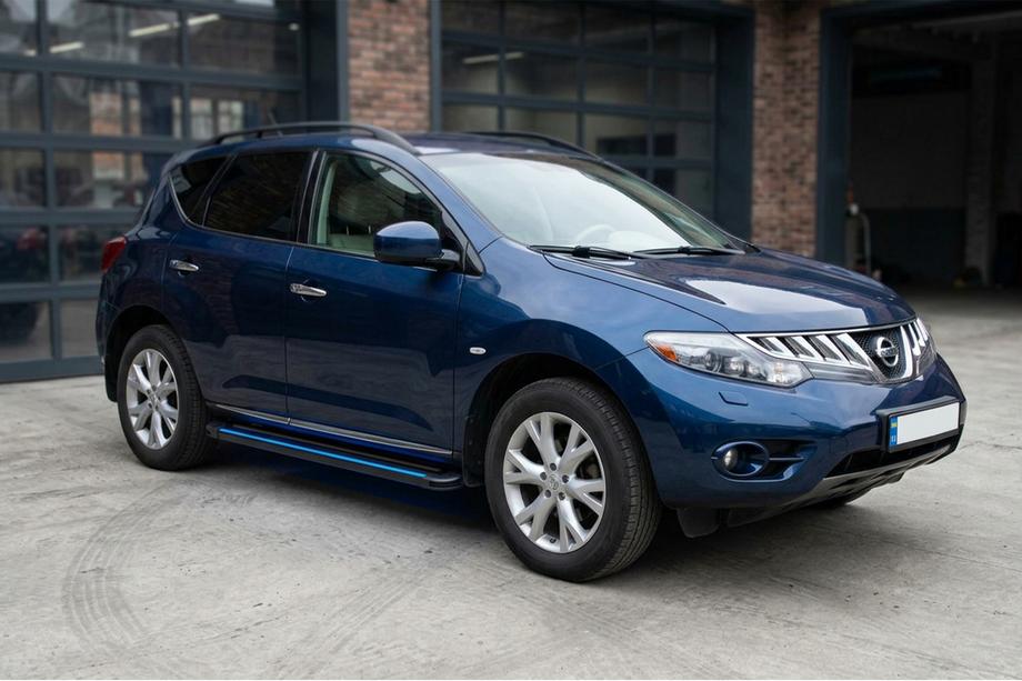 Nissan Murano 2008–2014 Maya Blue sidetrin (2 stk., aluminium) Image