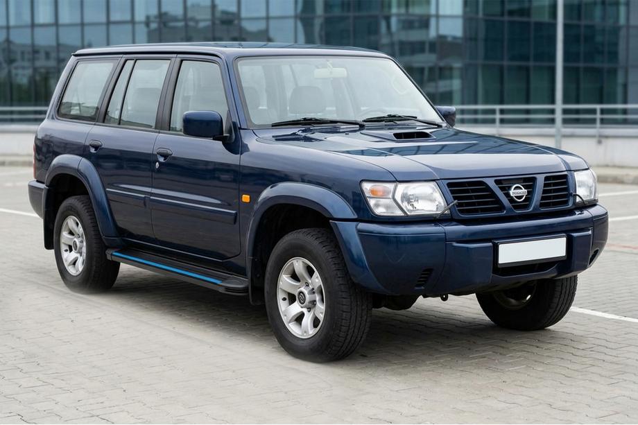 Nissan Patrol Y61 1997–2011 Maya Blue sidetrin (2 stk., aluminium) Image