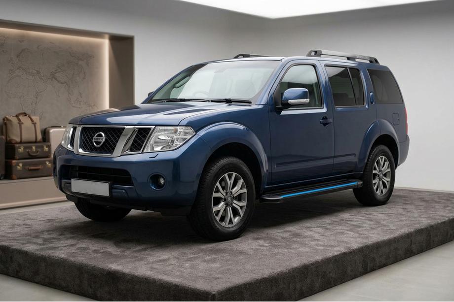 Nissan Pathfinder R51 2005–2014 Maya Blue sidetrin (2 stk., aluminium) Image