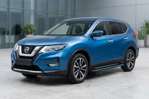 Nissan X-trail T32/Rogue 2014–2021 Maya Blue sidetrin (2 stk., aluminium) foto 1