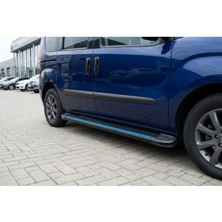 Maya Blue sidetrin (2 stk., aluminium) foto 1