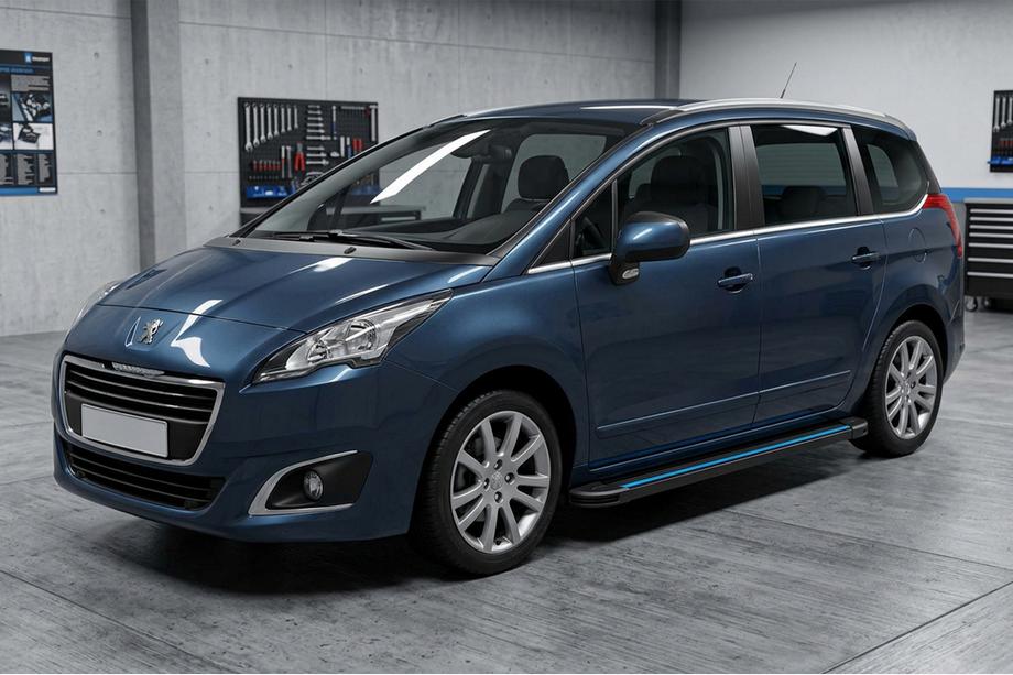 Peugeot 5008 2009–2016 Maya Blue sidetrin (2 stk., aluminium) Foto 1