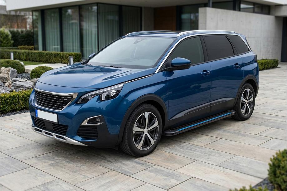 Peugeot 5008 2016–2023 Maya Blue sidetrin (2 stk., aluminium) Image