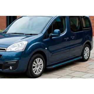 Maya Blue sidetrin (2 stk., aluminium) foto 1