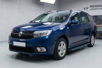 Renault Logan MCV 2013–2022 Maya Blue sidetrin (2 stk., aluminium) foto 1