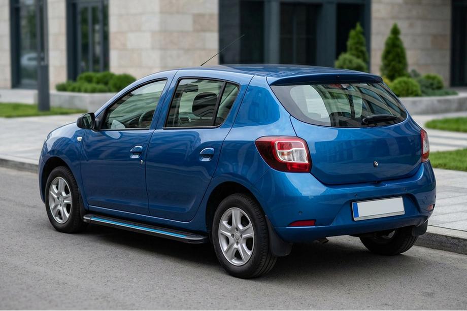 Renault Sandero 2013–2022 Maya Blue sidetrin (2 stk., aluminium) Image