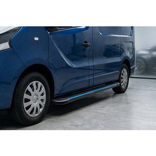 Sidetrin Maya Blue-Black (2 stk., aluminium) foto 1