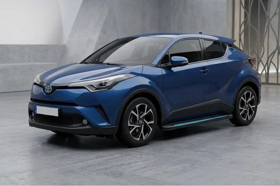 Toyota C-HR 2016–2023 Maya Blue sidetrin (2 stk., aluminium) Image