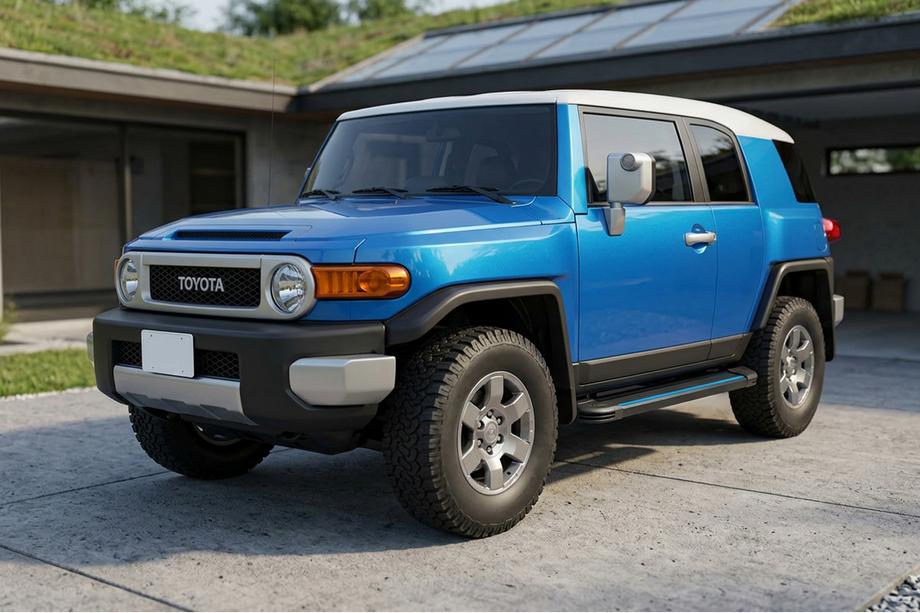 Toyota FJ Cruiser 2006–2022 Maya Blue sidetrin (2 stk., aluminium) Foto 1
