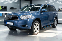 Toyota Highlander 2008–2013 Maya Blue sidetrin (2 stk., aluminium) foto 1
