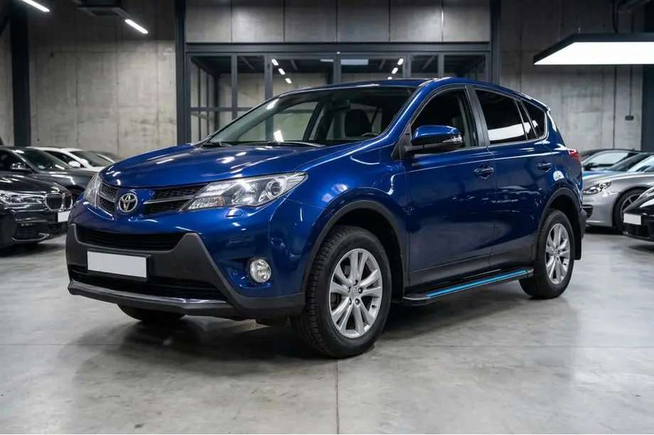 Toyota Rav 4 2013–2018 Maya Blue sidetrin (2 stk., aluminium) Image