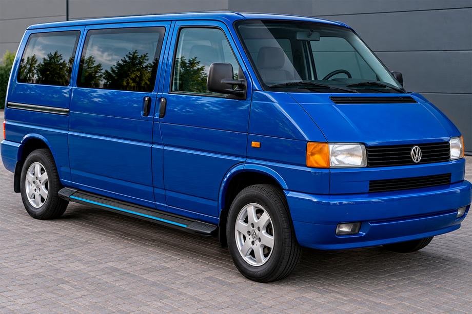 Volkswagen T4 Transporter 1990–2003 Maya Blue sidetrin (2 stk., aluminium) Image