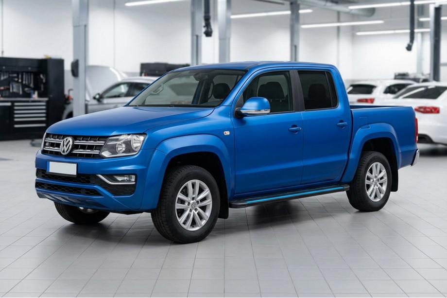Volkswagen Amarok 2010–2022 Sidetrin Maya Blue-Black (2 stk., aluminium) Image