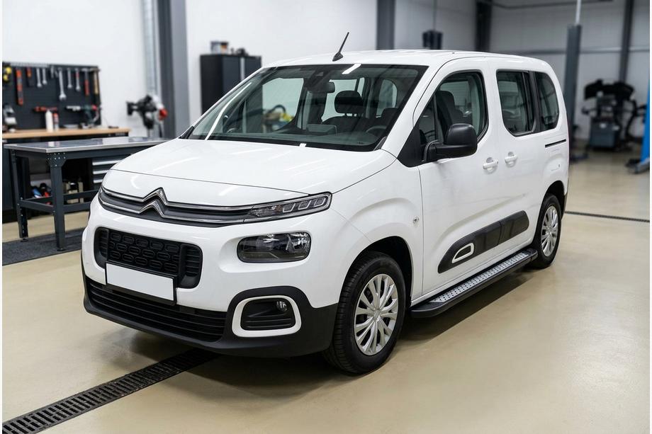 Citroen Berlingo/Multispace 2018– Sidetrin New Vision Black (2 stk., aluminium) Lang akselafstand Image