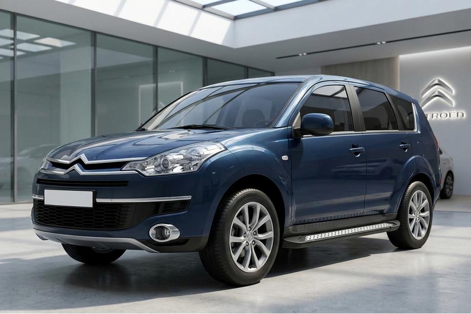 Citroen C-Crosser 2007–2013 Sidetrin New Vision Black (2 stk., aluminium) Image