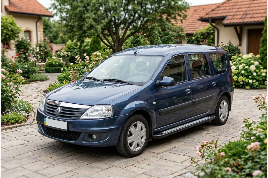 Dacia Logan MCV 2004–2014 Sidetrin New Vision Black (2 stk., aluminium) Image