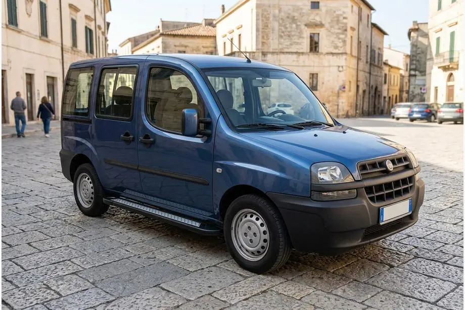 Fiat Doblo I 2005–2010 Sidetrin New Vision Black (2 stk., aluminium) Image