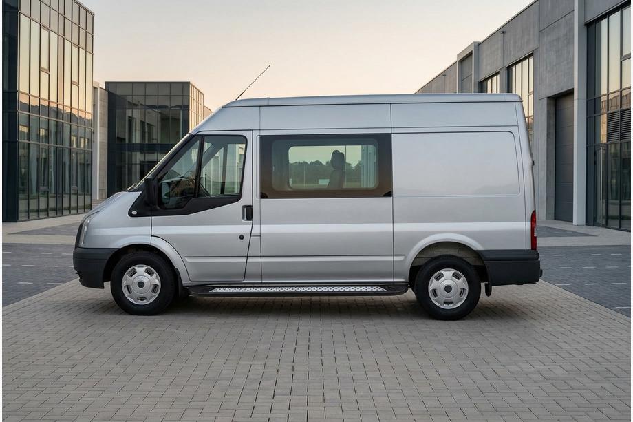 Ford Transit 2000–2014 Sidetrin New Vision Black (2 stk., aluminium) Image