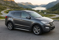 Hyundai Santa Fe 3 2012–2018 Sidetrin New Vision Black (2 stk., aluminium) foto 1