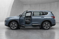 Hyundai Santa Fe 4 2018–2023 Sidetrin New Vision Black (2 stk., aluminium) foto 1