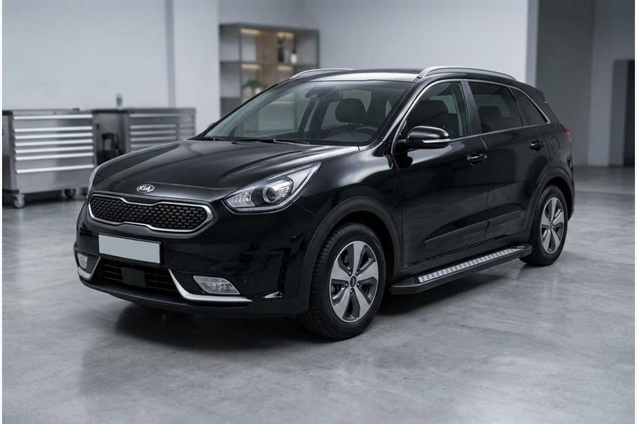 Kia Niro 2016–2021 Sidetrin New Vision Black (2 stk., aluminium) Image