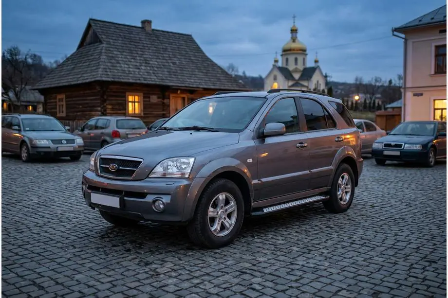 Kia Sorento I BL 2002–2009 Sidetrin New Vision Black (2 stk., aluminium) Image