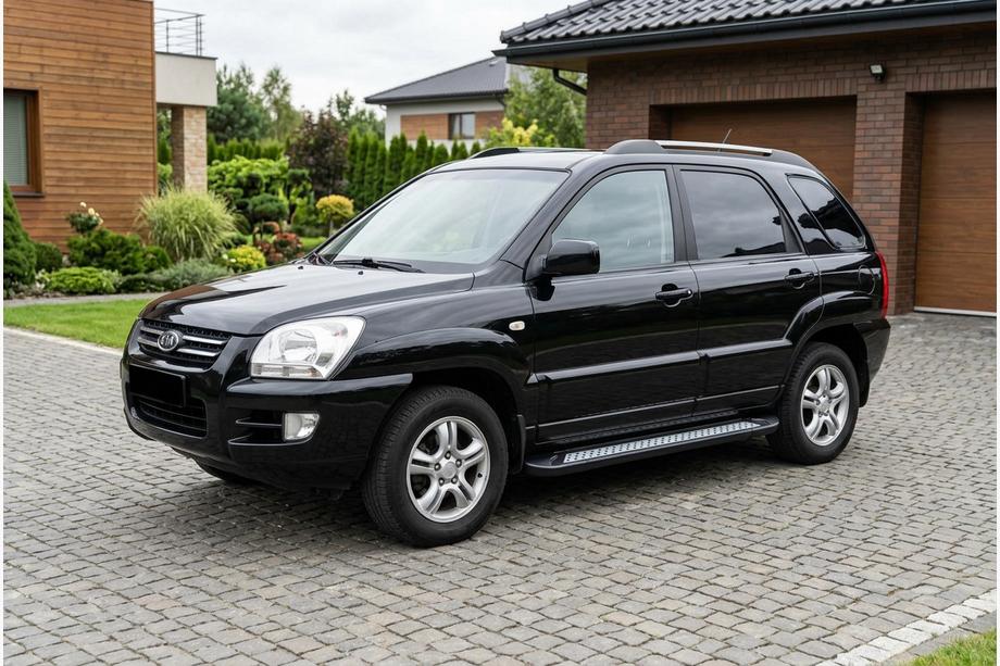 Kia Sportage 2004–2010 Sidetrin Vision New Black (2 stk., aluminium) Image