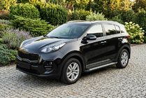 Kia Sportage 2015–2021 Sidetrin New Vision Black (2 stk., aluminium) foto 1