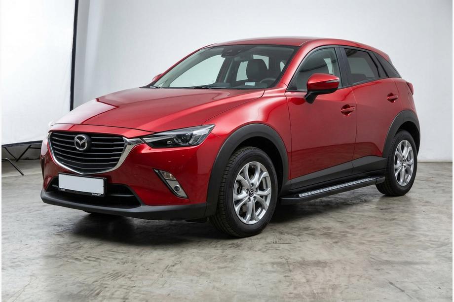 Mazda CX-3 2015– Sidetrin Vision New Black (2 stk., aluminium) Image