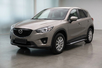 Mazda CX-5 2012–2017 Sidetrin New Vision Black (2 stk., aluminium) foto 1