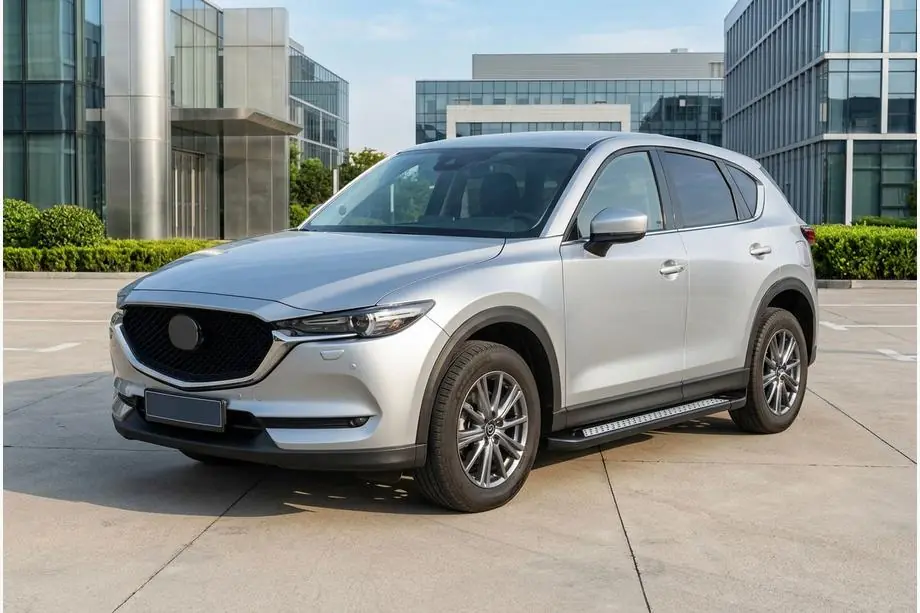 Mazda CX-5 2017–2025 Sidetrin New Vision Black (2 stk., aluminium) Image