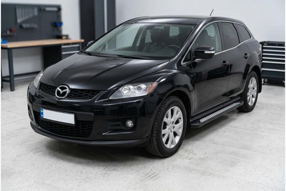 Mazda CX-7 2006–2012 Sidetrin New Vision Black (2 stk., aluminium) Image