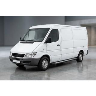 Sidetrin New Vision Black (2 stk., aluminium) Mercedes Sprinter W901/902/903/904/905 1995–2006 foto 1