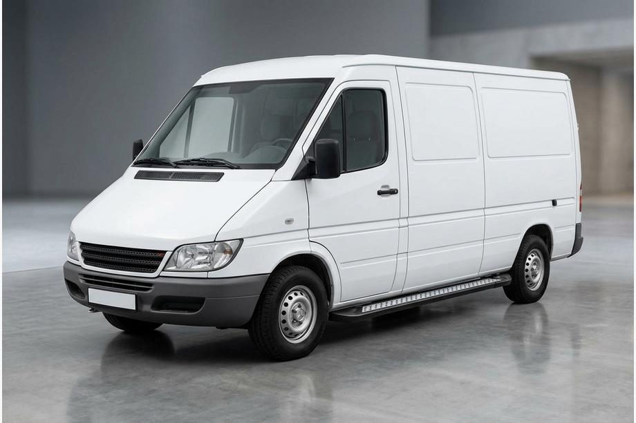 Mercedes Sprinter W901/902/903/904/905 1995–2006 Sidetrin New Vision Black (2 stk., aluminium) Image