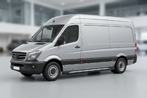 Mercedes Sprinter W906 2006–2018 Sidetrin New Vision Black (2 stk., aluminium) Lang/Ekstra lang foto 1