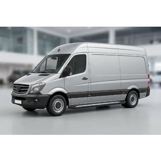 Sidetrin New Vision Black (2 stk., aluminium) Mercedes Sprinter W906 2006–2018 foto 1