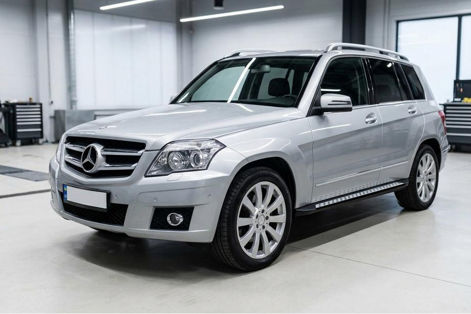 Mercedes GLK-klasse X204 2008–2015 Sidetrin New Vision Black (2 stk., aluminium) Image